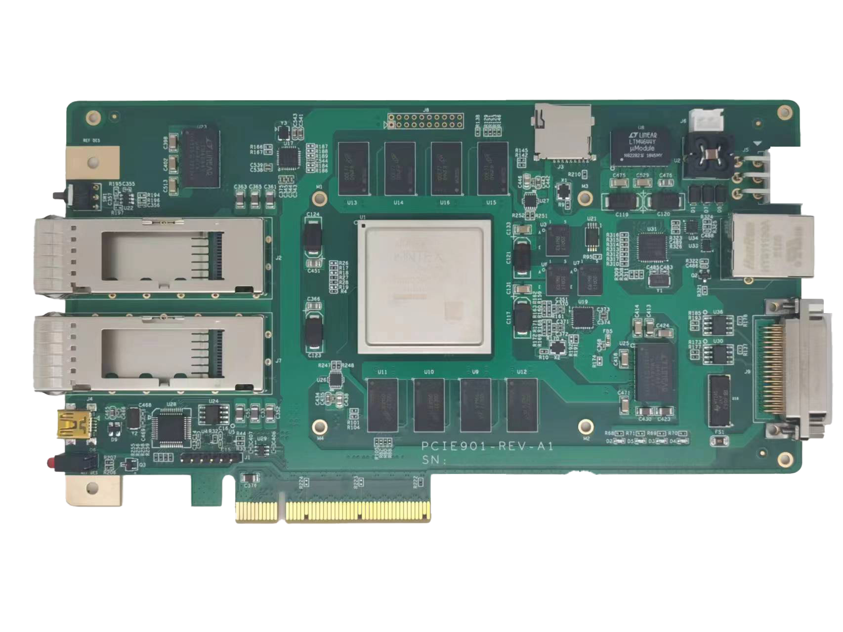 PCIE901 基于XCKU060的PCIe 3.0光纤卡